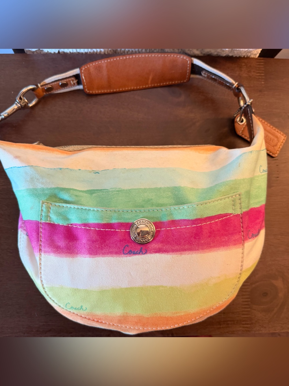 Coach 2006 Hampton Watercolor Hobo Bag - Picture 3 of 6
